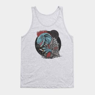 dinosaur punk raptor Tank Top